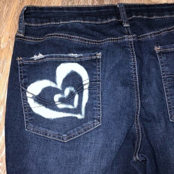 SO Custom Bleach Dyed Jeans Skinny Size 15 - Picture 5 of 8